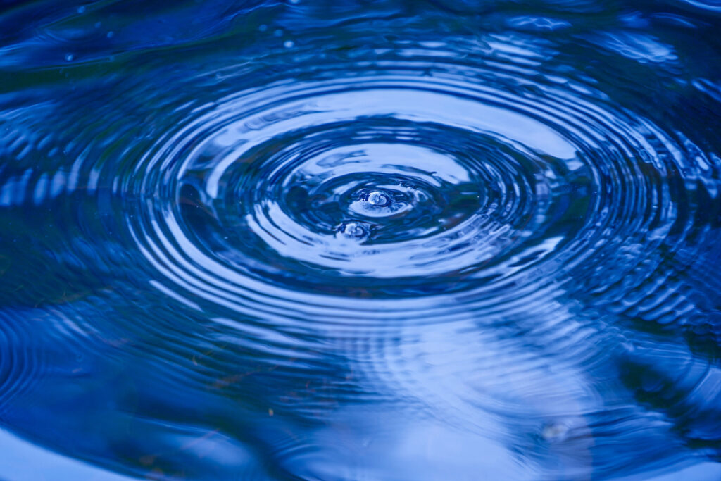 Ripples on water